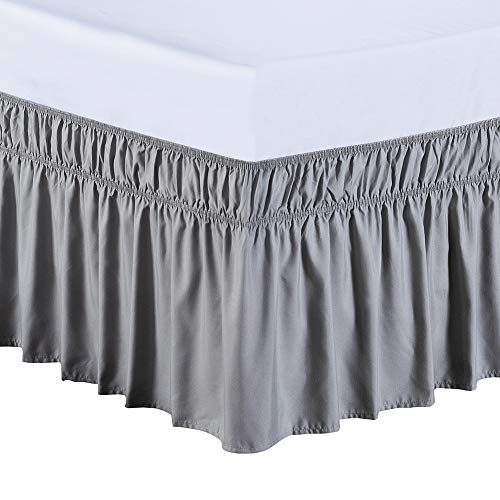 MEILA Bed Skirt - Easy On/Easy Off Dust Ruffled Solid Bed Skirts