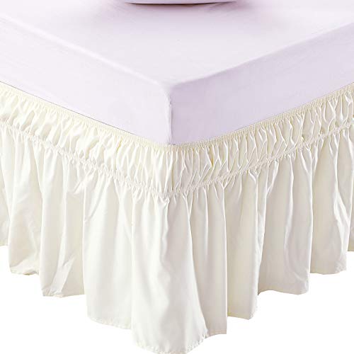 MEILA Wrap Around Bed Skirt - Ivory, Queen/King Size