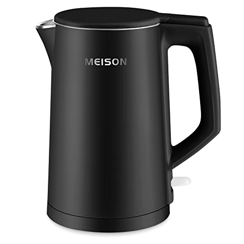 MEISON Electric Kettle, 1.7 L Double Wall Stainless Steel Water Boiler