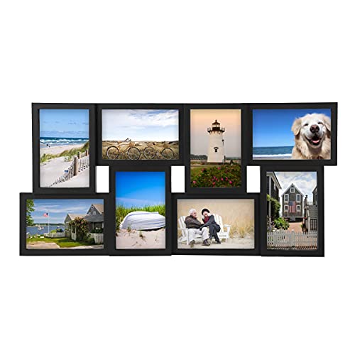 Melannco 24 x 12 Inch 8 Opening Photo Collage Frame