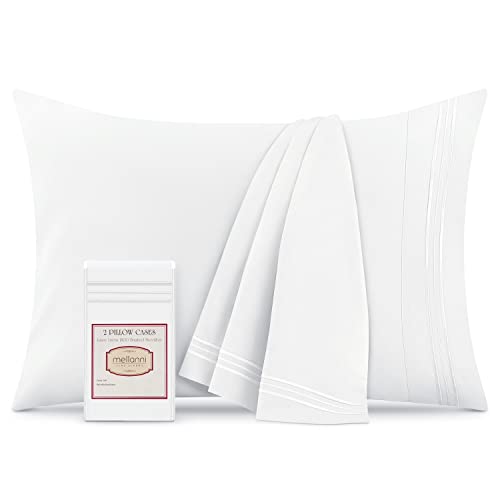 Mellanni King Size Pillow Cases - Hotel Luxury, Extra Soft, Cooling Pillow Covers