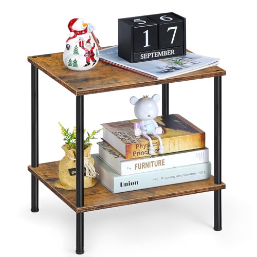 Melos 2 Tiers Bookshelf - Storage Organizer for Home Office