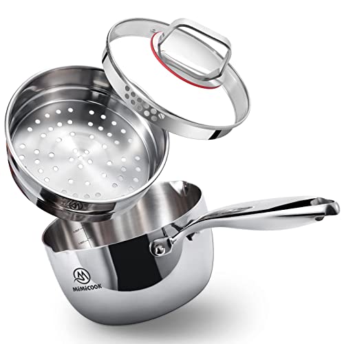 MÉMÉCOOK Stainless Steel Pot with Strainer Lid