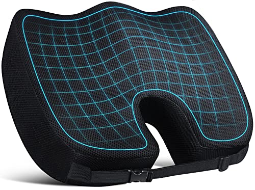 Memory Foam Seat Cushion with Adjustable Strap