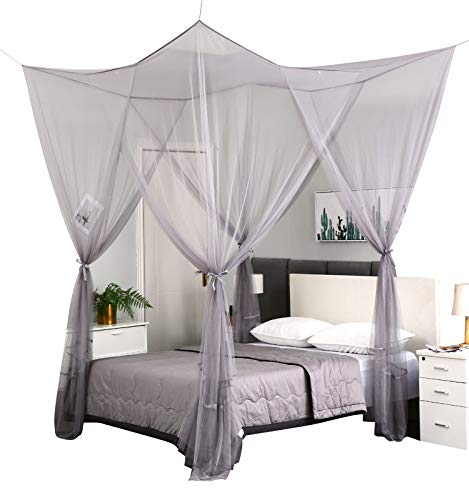 Mengersi Elegant Canopy Bed Curtains