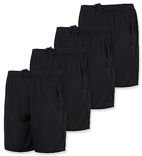 Men's Zipper Pockets Athletic Running Shorts - Set 1, 2XL