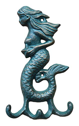 Mermaid Cast Iron Wall Hook
