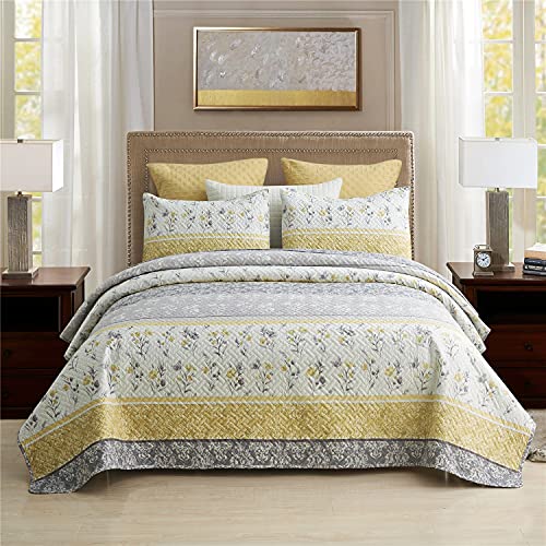 MERRY HOME 3-Piece King Size Quilt Set