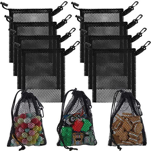 Mesh Drawstring Bags with Clips