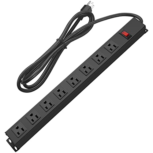 Metal 8 Outlet Power Strip