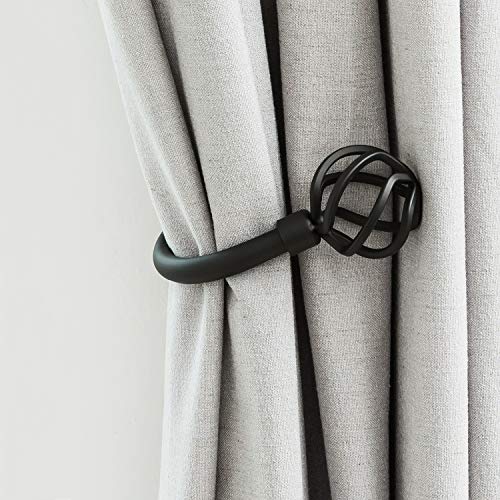 Metal Curtain Holdbacks, Black Curtain Tie Back Hooks
