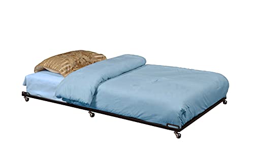 Metal Twin Size Roll-Out Trundle Bed Frame