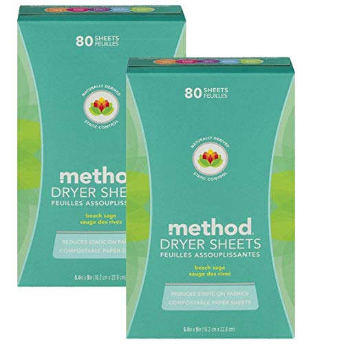 Method Dryer Sheets, Beach Sage - High-quality and Fragrant