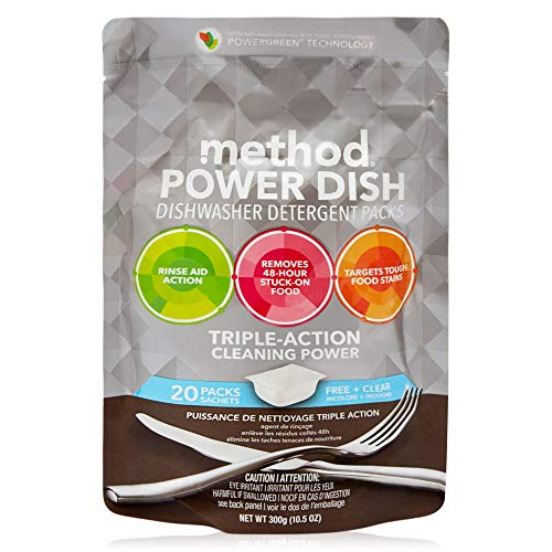 Method Power Dish Triple Action Dishwasher Detergent, 20 Count