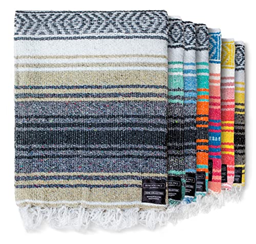 Mexican Serape Blanket for Yoga, Picnics, and Outdoor Activities