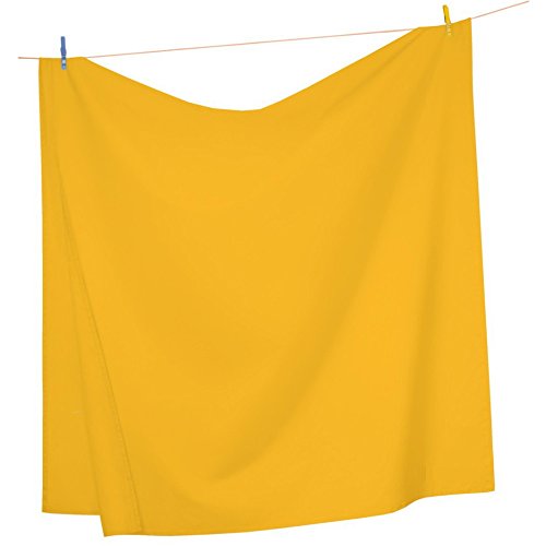 Mezzati Luxury Flat Top Sheet - Yellow, Twin Size