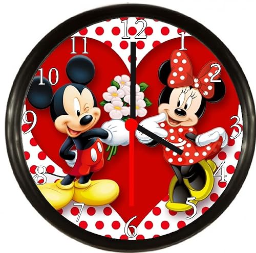 Mickey Mouse Wall Clock - Disney Room Decor Bundle for Kids, Adults with  10 Mickey and Friends Wall Clock Plus Bookmark and More | Mickey Mouse  Gifts