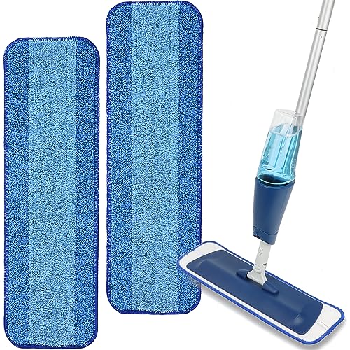 Microfiber Cleaning Pad Mop Replacement - Reusable Hardwood Floor Cleaner Pads