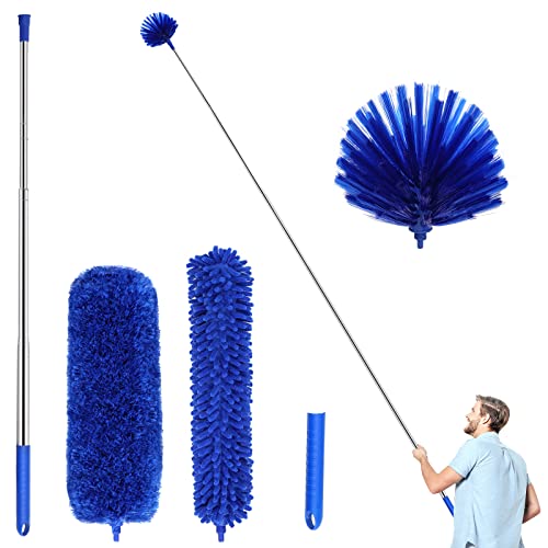 Microfiber Dusters with Telescopic Rods - 5 Pack