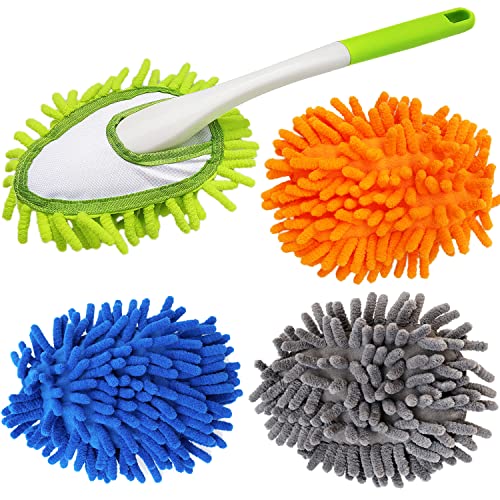 TIMIVO Microfiber Duster for Cleaning, Dusters with Telescoping Extension  Pole, Extendable Washable Mini Dusters for Cleaning Car, Window, Furniture