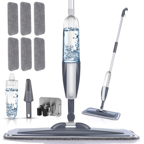 Microfiber Spray Mop with 5 Washable Pads