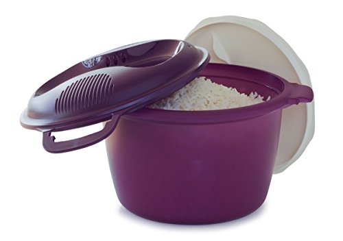 Microwave Rice Cooker Purple 4 Cups