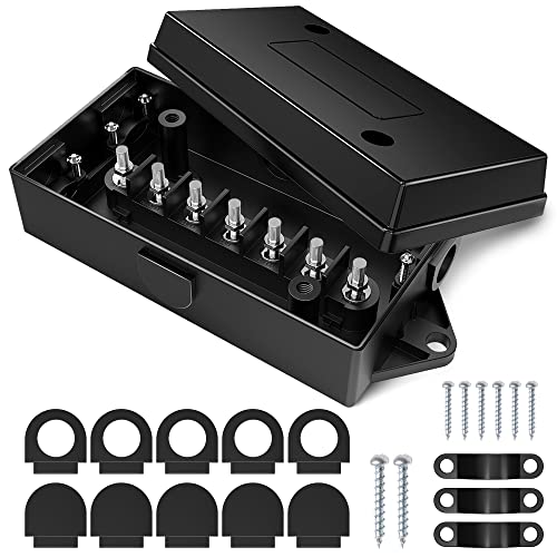 MICTUNING 7 Way Trailer Junction Box