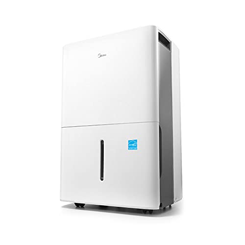 Midea 1,500 Sq. Ft. Energy Star Dehumidifier - Ideal For Basements, Large & Medium Sized Rooms, And Bathrooms