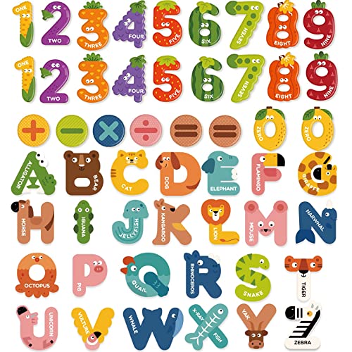 MiDeer Magnetic Letters and Numbers: ABC Learning Tools for Toddlers