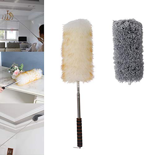 Midoneat Lambswool Duster with Extra Flexible Microfiber Head