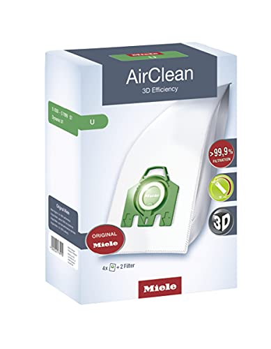 Miele AirClean Dust Bag - 4 Count, 2 Air Filters