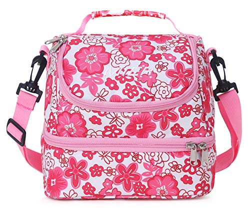 MIER 2 Compartment Kids Lunch Box Bag