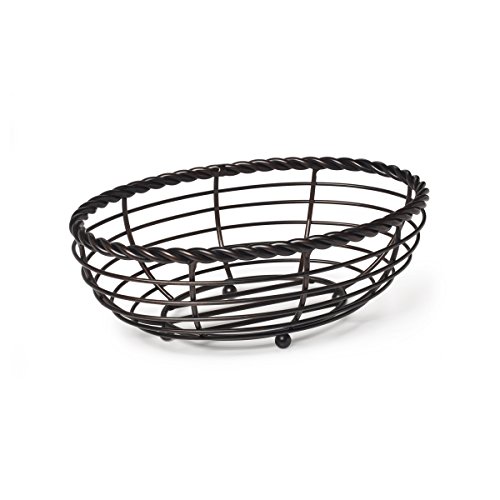 Mikasa Rope Metal Oval Bread Basket