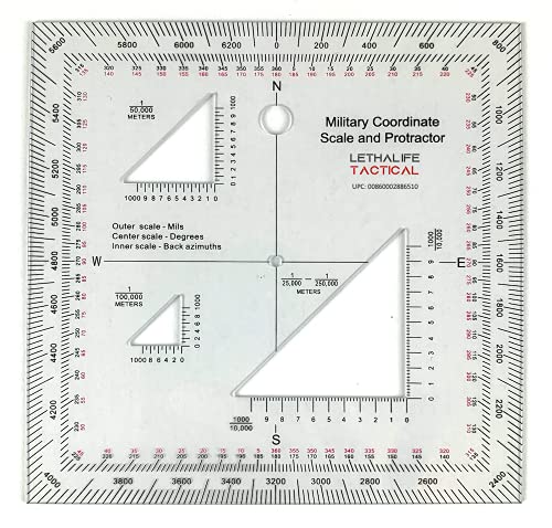 Rm Products Military Round Protractor, Tactical Accessories