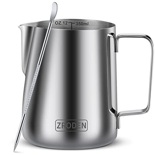 Zroden Stainless Steel Milk Frothing Pitcher Kit