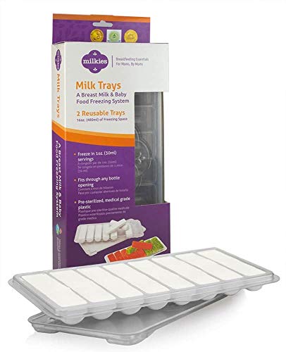 Milkies Breastmilk Freezer Tray Organizer: Freeze and Store Milk & Baby Food