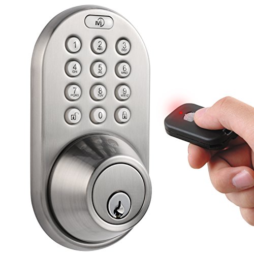 MiLocks Keyless Entry Deadbolt Door Lock with Remote Control