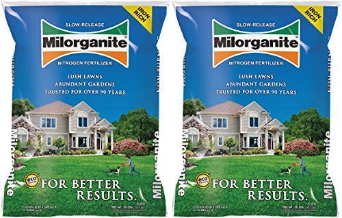 Milorganite Organic Nitrogen Fertilizer, 32-Pound (Pack of 2)