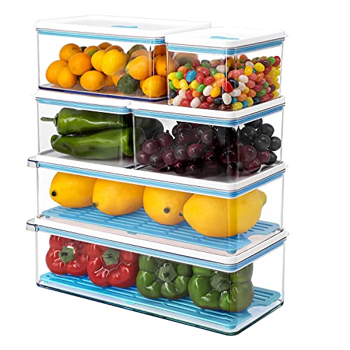 MineSign Fridge Organizers and Storage Clear Refrigerator Organizer Bins