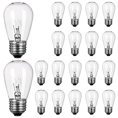 Minetom 20-Pack S14 Replacement Light Bulbs