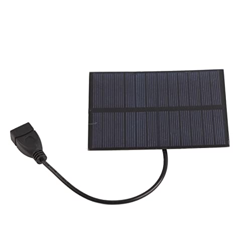 Gavigain Portable 5V 5W Solar Panel Charger for Camping and Hiking