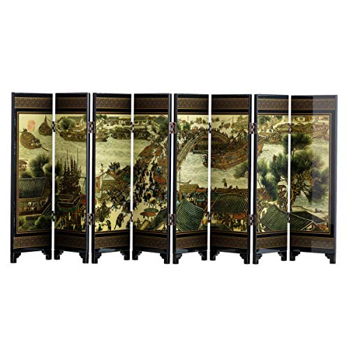 Mini 8-Panel Chinese Art for Home Decoration