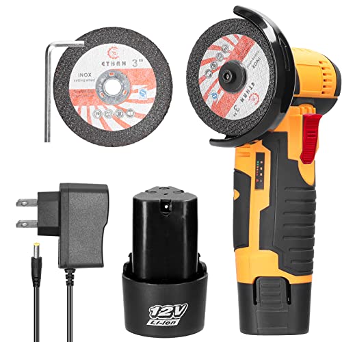 Mini Angle Grinder with Battery and Cutting Discs