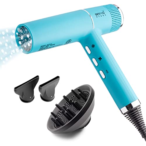 Mini Hair Dryer with Diffuser for Curly Hair