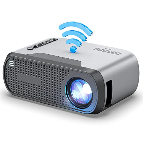 Oddsea Mini WiFi Projector for Home Theater and Outdoor Use