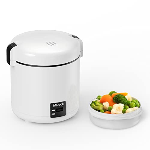 CHACEEF Mini Rice Cooker 2-Cups Uncooked, 1.2L Rice Cooker Small with  Non-stick Pot, Small Rice Cooker with One Touch & Keep Warm Function, Food