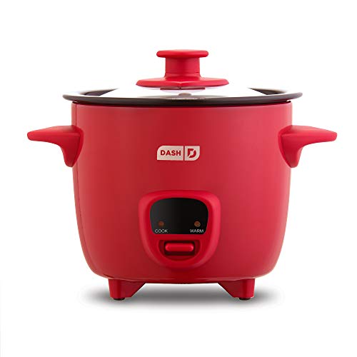 Wolfgang Puck Red Rice Cooker Mini Portable Travel 1.5 Cup Model BMRC0030