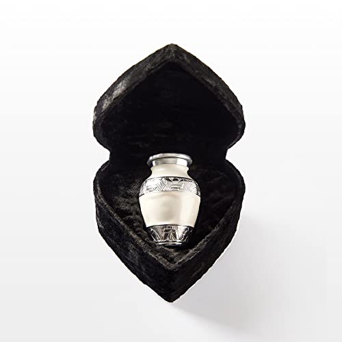 Mini Urns for Human Ashes - Decorative Urns with Heart Box