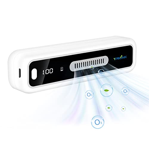 TRILINK USB Fridge Deodorizer with LED Display, Rechargeable Odor Eliminator