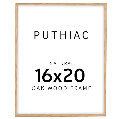 Minimalist 16x20 Oak Wood Frames for Wall
